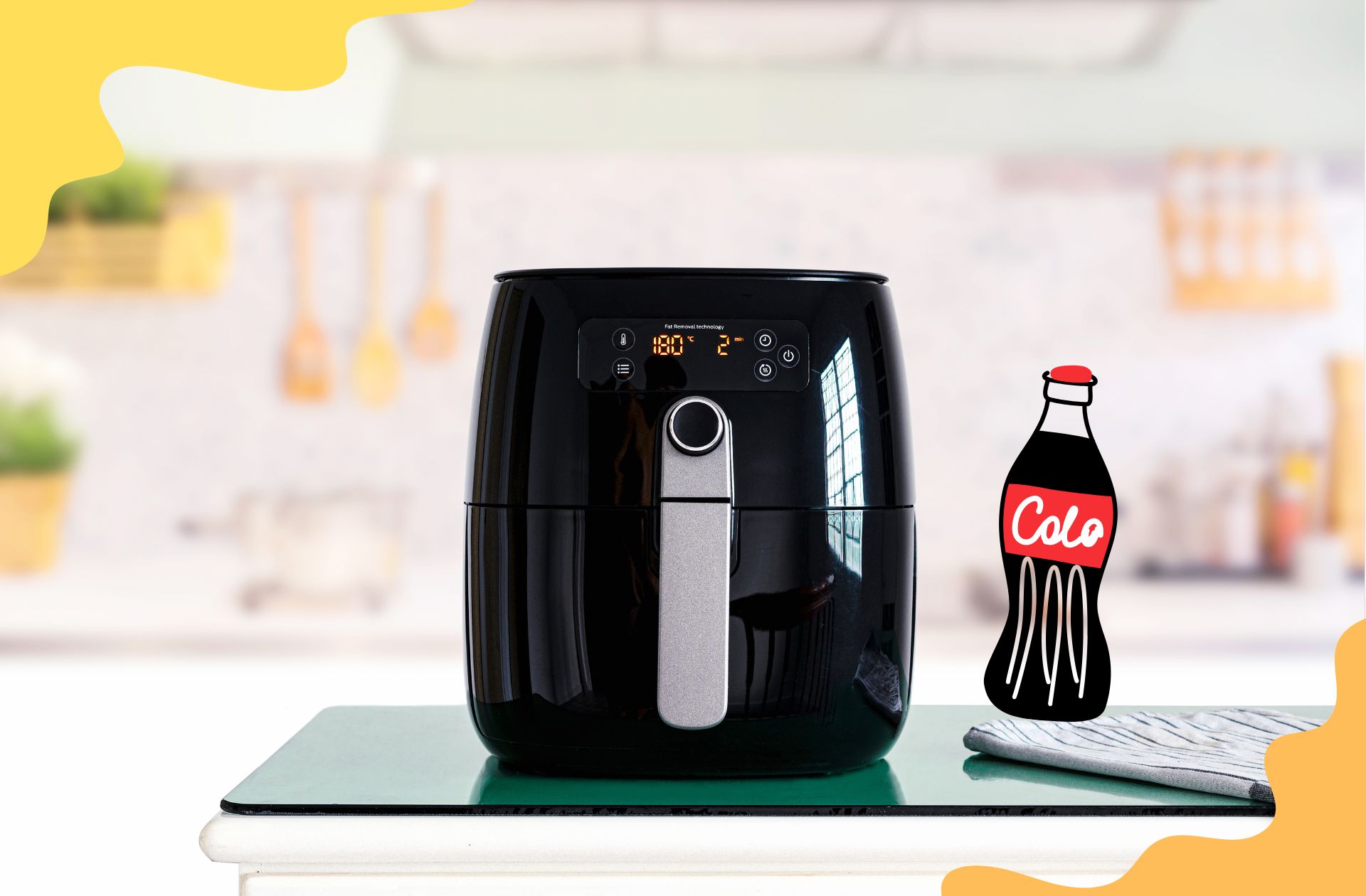 Airfryer schoonmaken met cola