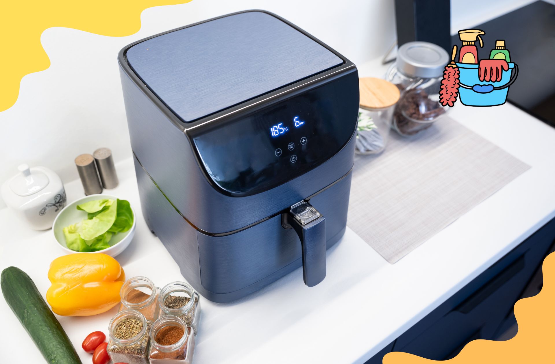 Airfryer goed schoonmaken