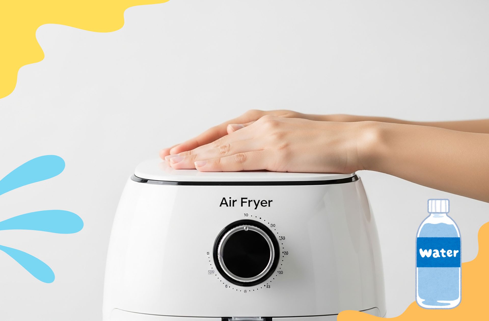 Airfryer schoonmaken met water