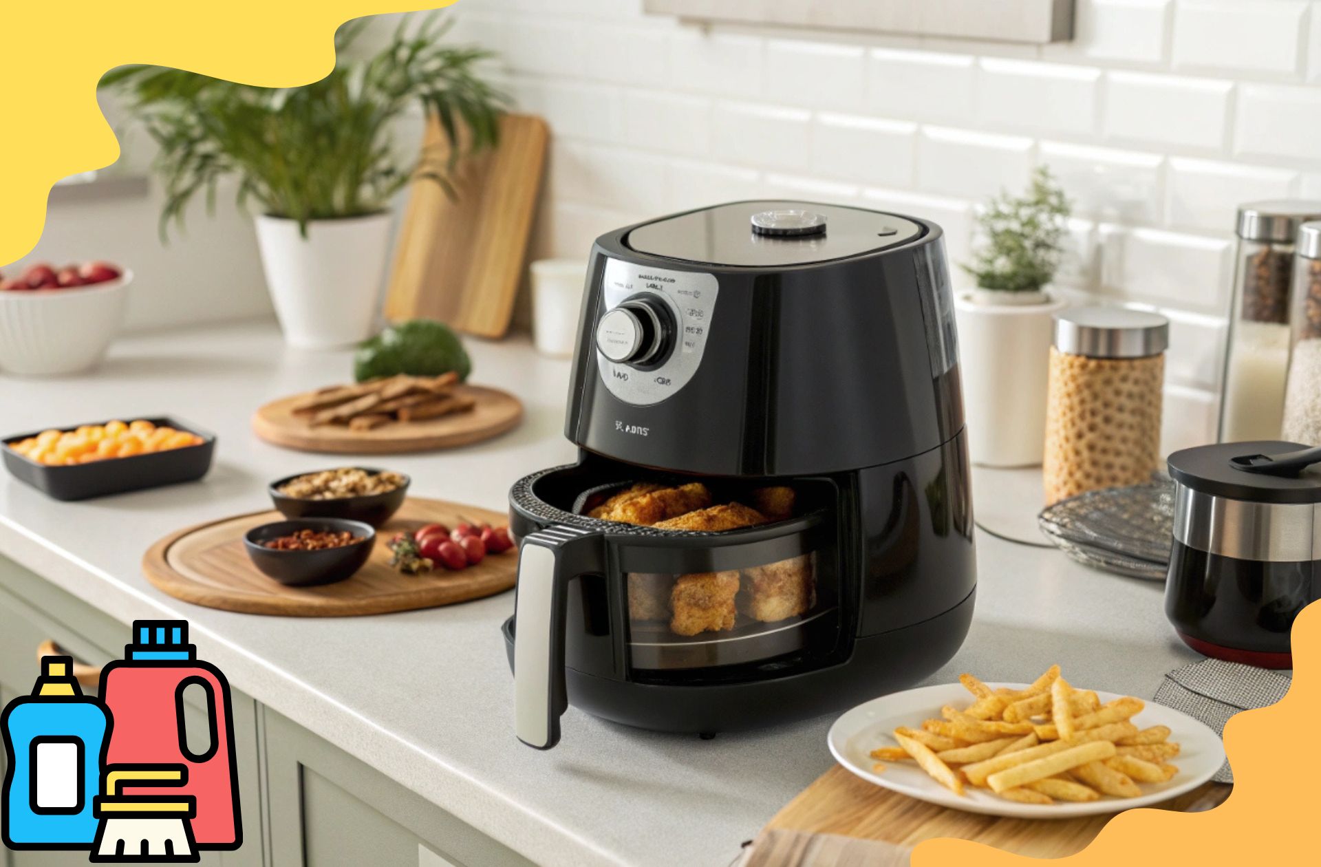 Airfryer schoonmaken verwarmingselement