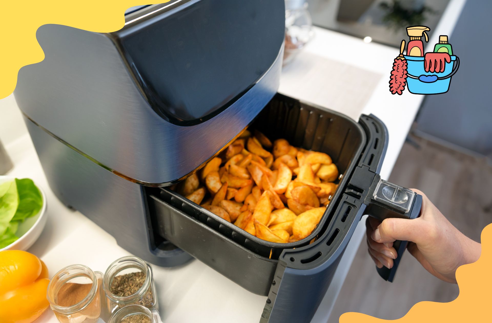 Airfryer XXL filter schoonmaken